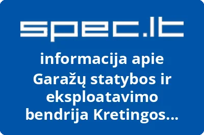 Garažų statybos ir eksploatavimo bendrija Kretingos vingis