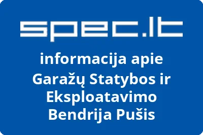 Garažų Statybos ir Eksploatavimo Bendrija Pušis