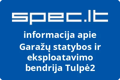 Garažų statybos ir eksploatavimo bendrija Tulpė2