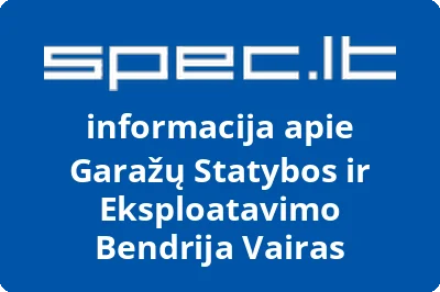 Garažų Statybos ir Eksploatavimo Bendrija Vairas