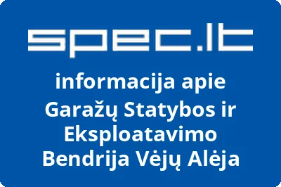 Garažų statybos ir eksploatavimo bendrija Vėjų alėja