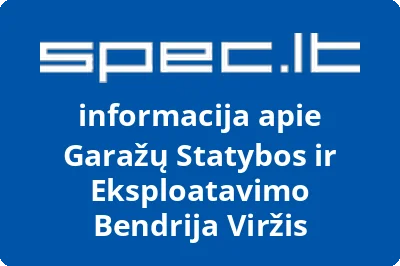 Garažų Statybos ir Eksploatavimo Bendrija Viržis