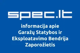 Garažų Statybos ir Eksploatavimo Bendrija Zaporožietis