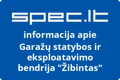 Garažų statybos ir eksploatavimo bendrija Žibintas | spec.lt