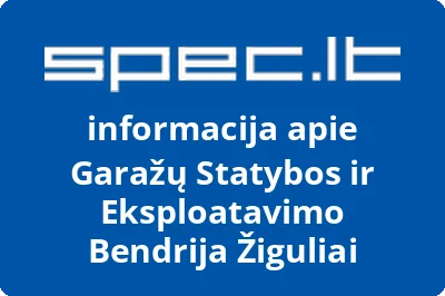 Garažų Statybos ir Eksploatavimo Bendrija Žiguliai
