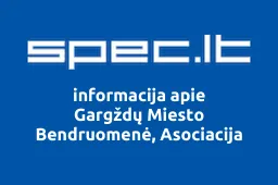 Gargždų Miesto Bendruomenė, Asociacija | spec.lt
