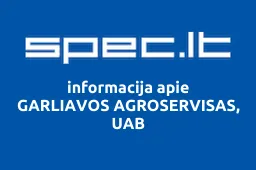 GARLIAVOS AGROSERVISAS, UAB | spec.lt