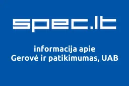 Gerovė ir patikimumas, UAB | spec.lt