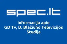 GD Tv, D. Blažiūno Televizijos Studija iliustracija