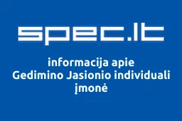Gedimino Jasionio individuali įmonė | spec.lt