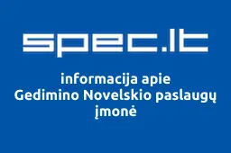 Gedimino Novelskio paslaugų įmonė | spec.lt