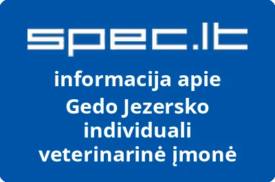 Gedo Jezersko individuali veterinarinė įmonė
