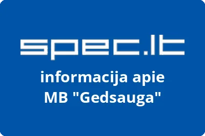 Gedsauga, MB | spec.lt