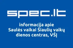 Saulės vaikai Šiaulių vaikų dienos centras, VŠĮ | spec.lt