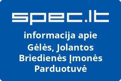 Jolantos Briedienės įmonė | spec.lt