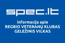 REGBIO VETERANŲ KLUBAS GELEŽINIS VILKAS | spec.lt