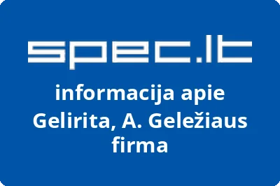 A. Geležiaus firma Gelirita