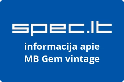 Gem vintage, MB | spec.lt