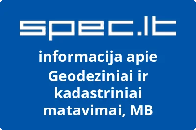 Geodeziniai ir kadastriniai matavimai, MB