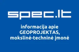 GEOPROJEKTAS, mokslinė-techninė įmonė | spec.lt