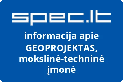 GEOPROJEKTAS, mokslinė-techninė įmonė