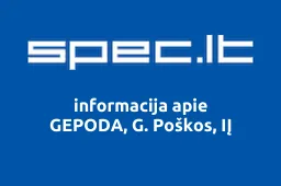 GEPODA, G. Poškos, IĮ | spec.lt