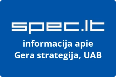 Gera strategija, UAB