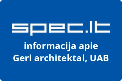 Geri architektai, UAB
