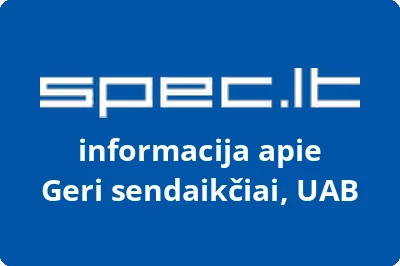Geri sendaikčiai, UAB
