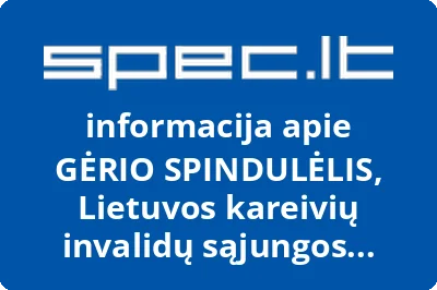 Lietuvos kareivių invalidų sąjungos vaikų labdaros ir paramos fondas Gėrio spindulėlis