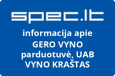 GERO VYNO parduotuvė, UAB VYNO KRAŠTAS