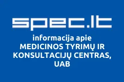 MEDICINOS TYRIMŲ IR KONSULTACIJŲ CENTRAS, UAB iliustracija