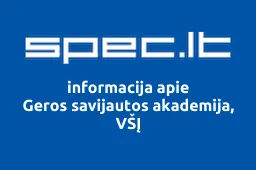 Geros savijautos akademija, VŠĮ | spec.lt