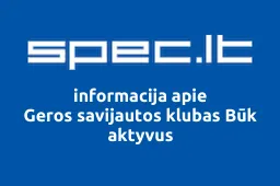 Geros savijautos klubas Būk aktyvus | spec.lt