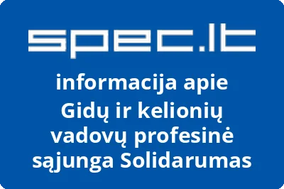 Gidų ir kelionių vadovų profesinė sąjunga Solidarumas