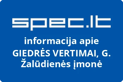 GIEDRĖS VERTIMAI, G. Žalūdienės įmonė