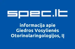 Giedros Vosylienės Otorinolaringologijos, IĮ iliustracija