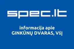 GINKŪNŲ DVARAS, VšĮ | spec.lt