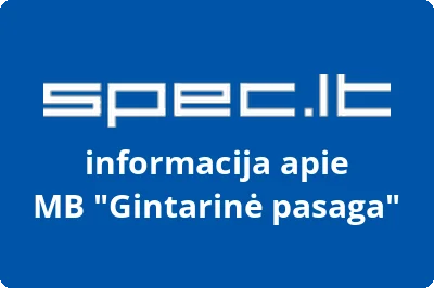 Gintarinė pasaga, MB | spec.lt