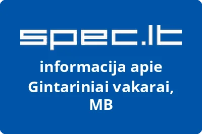 Gintariniai vakarai, MB | spec.lt