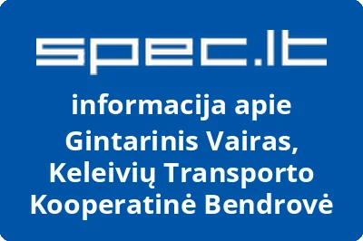 Keleivių transporto kooperatinė bendrovė Gintarinis vairas
