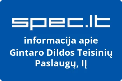 Gintaro Dildos Teisinių Paslaugų, IĮ