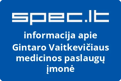 Gintaro Vaitkevičiaus medicinos paslaugų įmonė
