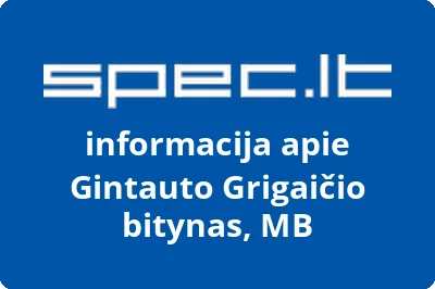 Gintauto Grigaičio bitynas, MB