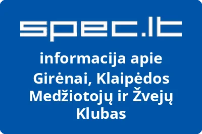Klaipėdos miesto medžiotojų ir žvejų klubas Girėnai
