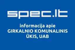 GIRKALNIO KOMUNALINIS ŪKIS, UAB iliustracija