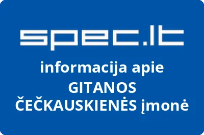 GITANOS ČEČKAUSKIENĖS įmonė