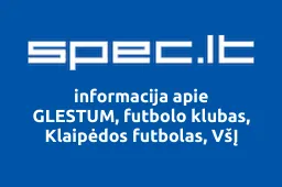 GLESTUM, futbolo klubas, Klaipėdos futbolas, VšĮ | spec.lt
