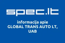 GLOBAL TRANS AUTO LT, UAB | spec.lt