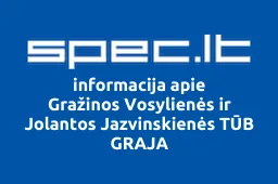 Gražinos Vosylienės ir Jolantos Jazvinskienės TŪB GRAJA iliustracija